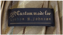 Lyndon B. Johnson Owned Necktie, Custom-Made for Him